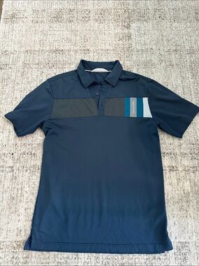 TravisMathew Mesh Colorblock Polo Shirt